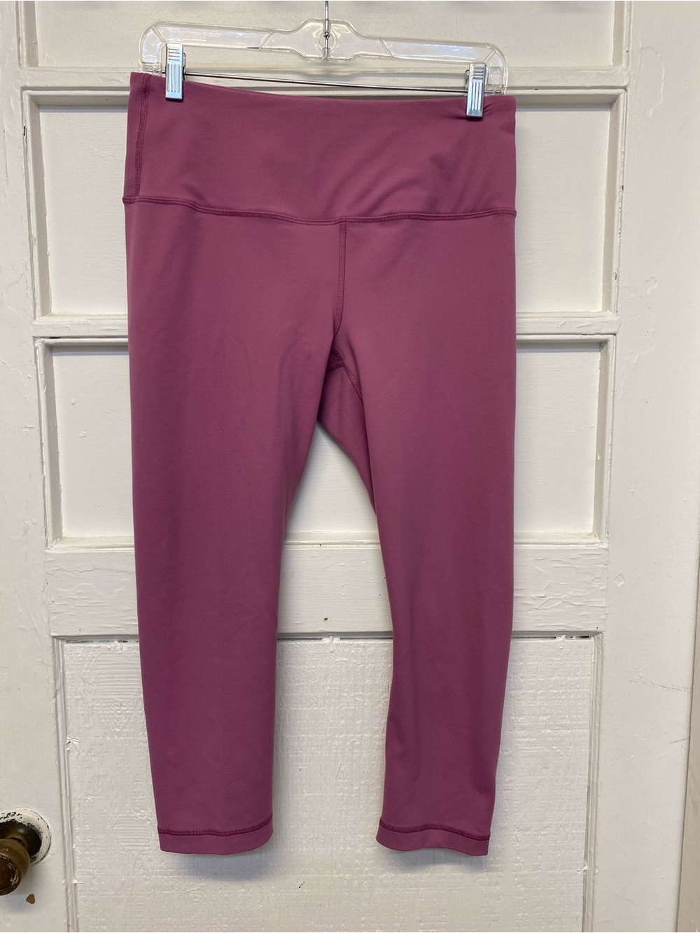90 degree by reflex High Waist Women's Mauve Athletic Cropped Legging size Large